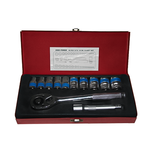 12pcs مجموعة المقبس Quick Ratchet Handle (1/2 